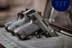 Handgun in a gun case, related to NJ Graves Act firearm possession charges