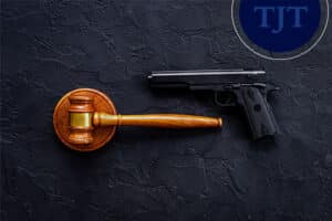 Gavel and handgun representing mandatory sentencing under the NJ Graves Act