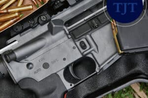 AR-15 style rifle receiver with magazine and ammunition, subject to New Jersey assault firearm law